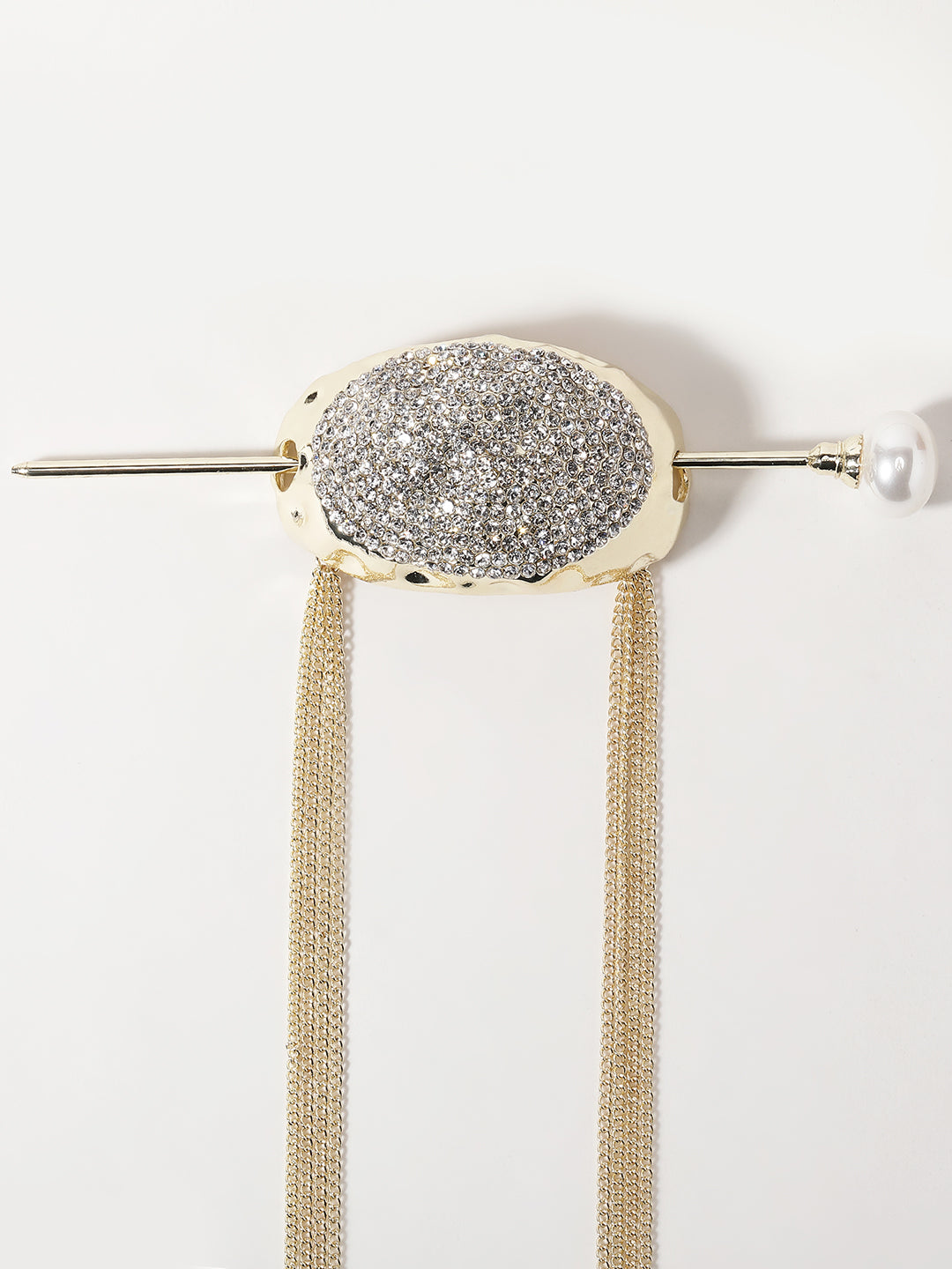 Women Gold-Plated Turtle Shell Shaped Hair Accessory