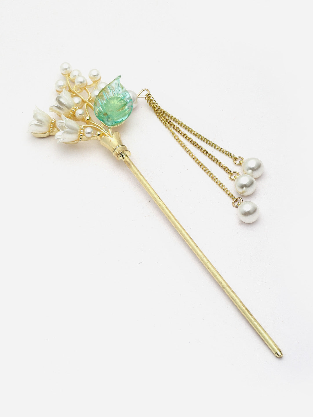 Gold Plated Embellished Hairstick