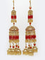 Set of 2 Gold-Plated CZ-Studded & Beaded Bridal Layered Kaleeras