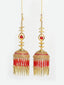 Set of 2 Gold-Plated Stone-Studded & Beaded Kaleera