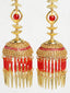 Set of 2 Gold-Plated Stone-Studded & Beaded Kaleera