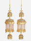 Set of 2 Gold-Plated CZ Studded Alloy Kaleeras