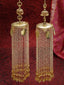 Set Of 2 Gold-Plated Pearl Beaded Bridal Kaleera