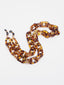 Women Brown Leopard Print Mask Chain