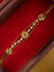 Gold-Plated Kundan Stone Studded Matha Patti