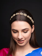 Gold-Plated Kundan Studded Matha Patti