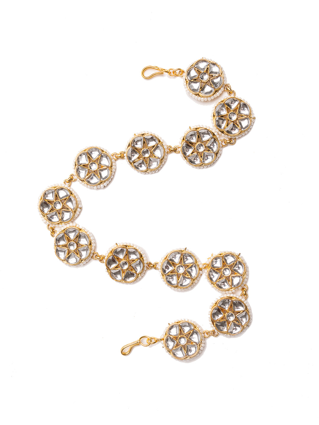 Gold-Plated Kundan Studded Matha Patti
