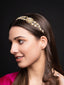 Gold-Plated Kundan Studded & Pearls Beaded Matha Patti