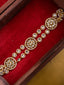 Gold-Plated Kundan Studded & Pearls Beaded Matha Patti