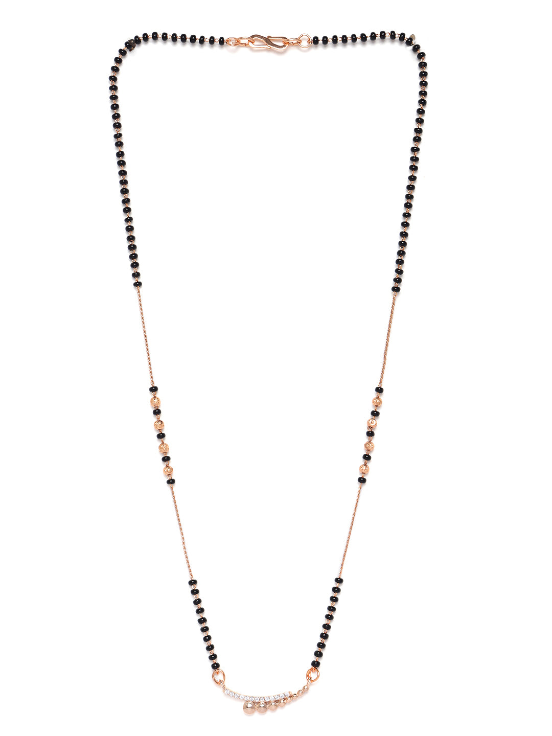 Gold-Plated Artificial Stones and Beads Mangalsutra
