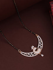 Gold Plated Artificial Stones and Beads Mangalsutra