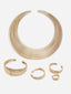 18 KT Gold-Plated Stainless Steel Tarnish-Free Waterproof Jewellery Set