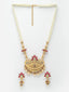 Gold-Plated Stone-Studded & Beaded Jewellery Set