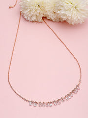 Gold-Plated CZ Studded Chain