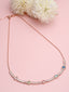 Gold-Plated Cubic Zirconia Studded Necklace