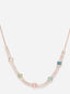 Gold-Plated Cubic Zirconia Studded Necklace