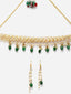 Gold-Plated Pearls Beaded Choker Jewellery Set