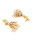 Women Gold-Plated & White Stone & Pearl Studded Jewellery Set