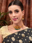 Gold-Plated Stones-Studded & Beaded Temple Choker Jewellery Set