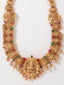 Gold-Plated Stones-Studded & Beaded Jewellery Set