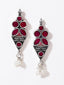 Silver-Plated Stone-Studded & Beaded Jewellery Set