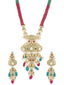 Gold-Plated Kundan Studded Handcrafted Jewellery Set