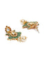 Women Gold-Plated & Green kundan Embellished Handcrafted Jewellery Set