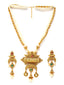 Gold-Plated White & Red Pearl & Stone-Studded Handcrafted Jewellery Set