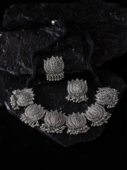 Oxidised Silver-Plated Handcrafted Jewellery Set