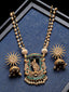 Antique Gold_Plated Beaded Temple Jewellery Set