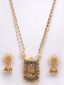 Antique Gold_Plated Beaded Temple Jewellery Set