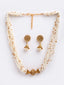 Gold-Plated Stone-Studded & Pearl Beaded Jewellery Set