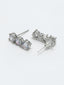 Rhodium-Plated & AD Stone-Studded Jewellery Set