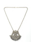 Silver-Toned German Silver Oxidised Temple Necklace