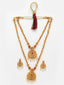 Set Of 6 Gold-Plated Stones Studded & Beaded Jewellery Set