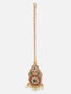 Gold-plated Kundan-studded Peacock Shaped Layered Jewellery Set