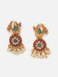 Gold-plated Kundan-studded Peacock Shaped Layered Jewellery Set