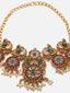 Gold-plated Kundan-studded Peacock Shaped Layered Jewellery Set