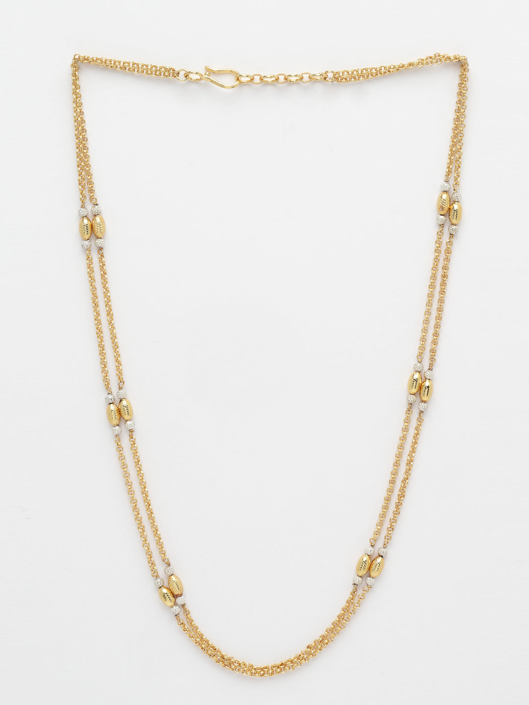 Gold-Toned & Silver-Toned Brass Gold-Plated Brass Necklace