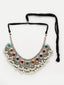 Silver-Toned & Yellow German Silver Silver-Plated Choker Necklace