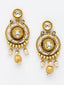 Gold-Plated & White Kundan Jewellery Set