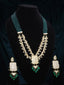 Gold-Plated & White Kundan Jewellery Set