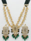 Gold-Plated & White Kundan Jewellery Set