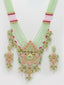 Gold-Plated & Green Kundan Jewellery Set