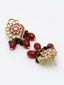 Gold-Plated & Red Kundan Jewellery Set