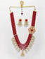 Gold-Plated Kundan Stone Studded & Beaded Jewellery Set