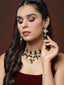 Gold-Plated Kundan-Studded & Pearl Beaded Jewellery Set