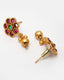 Women Gold-Plated Ruby Artificial Stones-Studded Jewellery Set