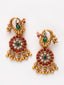 Women Gold-Plated Stone Studded & Beaded Jewellery Set