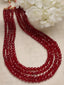 Red Layered Necklace